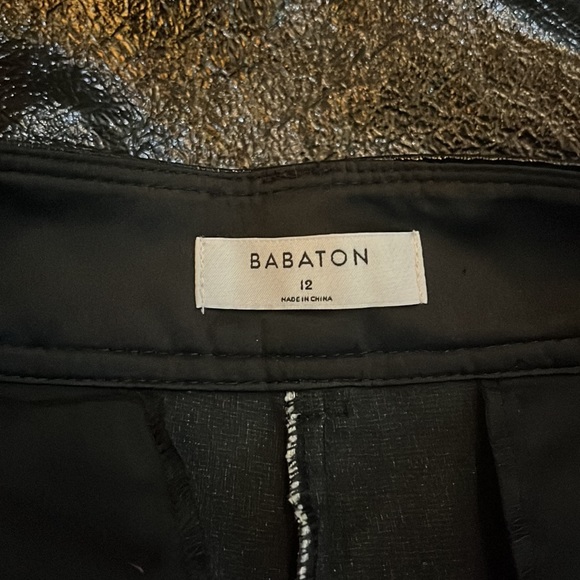 Aritzia Babaton New Command Ultra Glossy Trouser Pants NWT - Picture 8 of 16